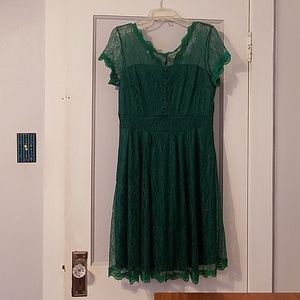 Gorgeous Green Lace Dress Size XL Never Worn